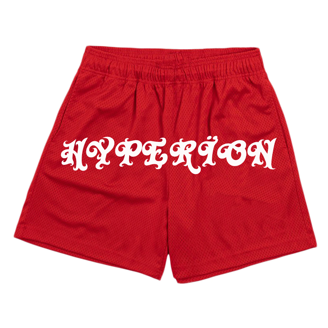 “BLACKROSE” RED SHORTS