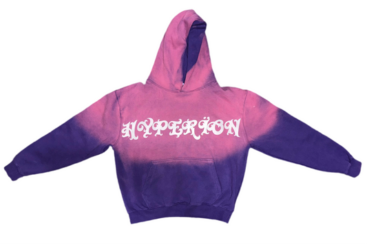 “BLACK ROSE” ACID WASHED PURPLE HOODIE